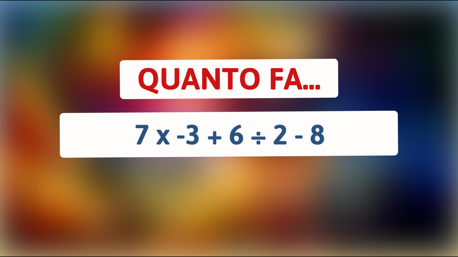 \"Rispondi a questo enigma matematico e scopri se puoi definirti un vero genio!\""