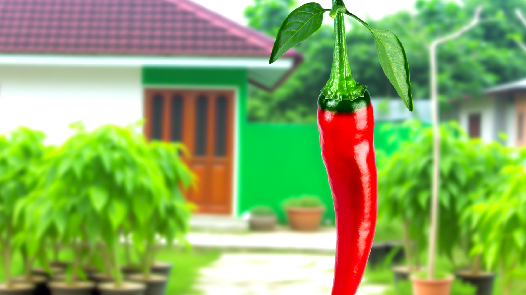 peperoncini colorati giardino fiorente parassiti respinti"